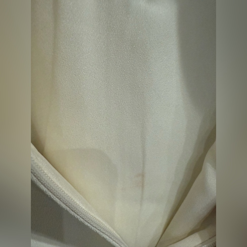 NWT Self-Portrait Embellished Cream White Crepe Blouse Size 4 - Picture 8 of 11